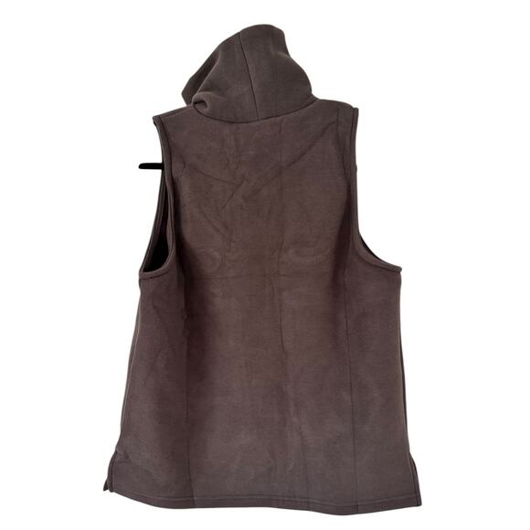 NWT OGL Turtleneck Split Hem Top Gray FuzzLuxe Scuba Fabric Size Small - Picture 3 of 5